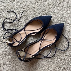 J. Crew lace up strappy pointed flats - 8